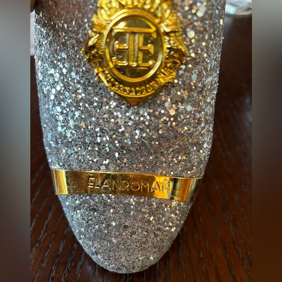 Elanroman sequin silver loafers Sz 42 (fit my husb a sz 12) Worn once. EUC - Picture 8 of 8